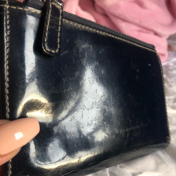 AUTH. Dolce & Gabbana Lock Charm Wallet - Picture 5 of 6